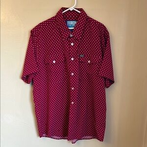 DIXXON Men's Red Polka Dot Shirt